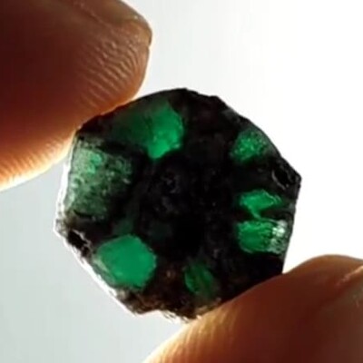 Photo emerald trapiche
