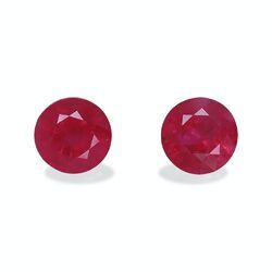 Pink-red Burma ruby 1.95 carat, pair (WC8941-16GBS)