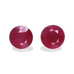 Burma 3.92 carat pink-red ruby, pair (WC8941-20GBS)