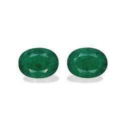 Green emerald from Zambia 13.52 carats, pair (PG0303GBS)