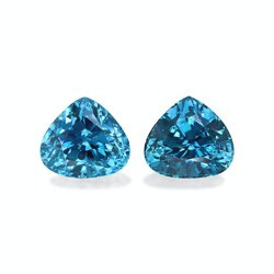 Blue zircon 31.92 carats, pair (ZI0501GBS)